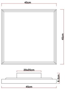 Plafonieră LED CINDERELA LED/24W/230V 45cm 2700/4500/6500K Globo 41595D2