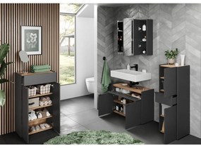 Dulap de baie gri antracit înalt 34x111 cm Forano – Germania