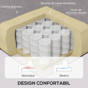 HOMCOM Fotoliu Chesterfield Gri, Confortabil, Comod și Spațiu Generos pentru Living, 74x86x102 cm | Aosom Romania