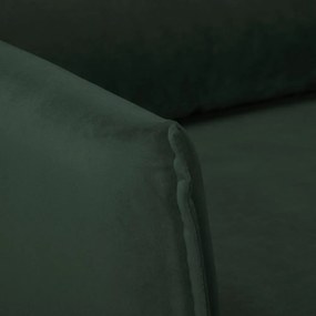 Fotoliu verde închis cu tapițerie din catifea Juli – Ropez