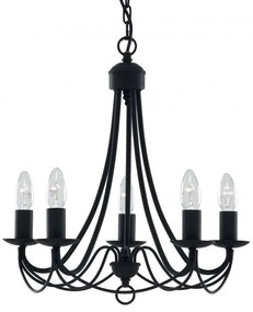 Candelabru traditional stil clasic Maypole negru 5L 6345-5BK SRT