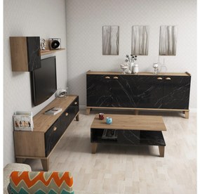 Mobilier living Sommer 2 (Stejar + marmură). 1088213