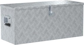 vidaXL Cutie din aluminiu, 90,5 x 35 x 40 cm, argintiu