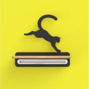 Aplică LED cu raft pentru copii JUMPING CAT LED/5W/230V