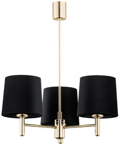 Candelabru modern design elegant PONTE 3L negru