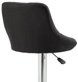 Scaun de bar, negru/crom, MARID