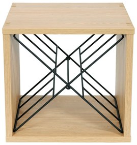 Raft pentru sticle de vin în culoare naturală cu aspect de lemn de frasin număr de sticle 12 36,5x36x29 cm Macon – Compactor
