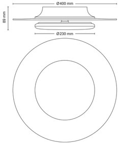 Plafonieră LED dimabilă GARNET SCENE SWITCH LED/30W/230V 2700K Philips