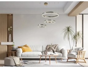 THALIA Lustră LED dimabilă cu cristale suspendată pe cablu LED/120W/230V 3000-6000K + telecomandă