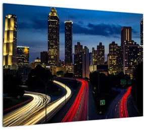 Tablou - Oraș de noapte (70x50 cm)