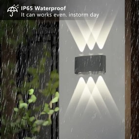 Brilagi - Aplica de perete LED pentru exterior FLAREBOX LED/6W/230V, antracit, IP65