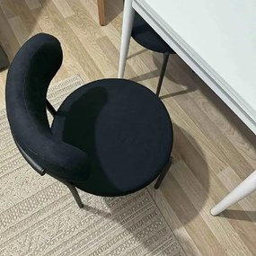 Scaun Onita, metal, negru