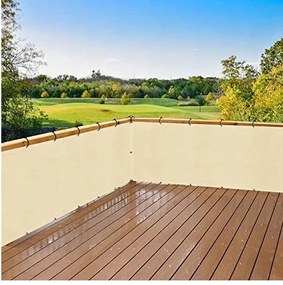 Paravan pentru balcon 0,8x5 BEIGE PES Shield