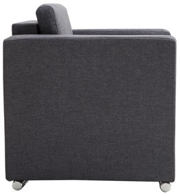 HomCom Fotoliu modern, fotoliu de design gri, mobilier pentru living | AOSOM RO