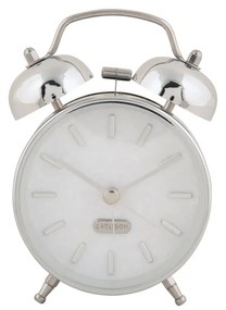 Karlsson 6009CH design ceas cu alarmă argintiu, diametru 12 cm
