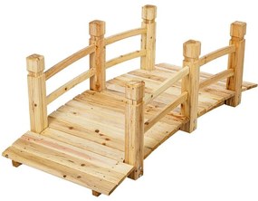 Pod de grădină din lemn, 150 x 67 x 55 cm, capacitate de înc