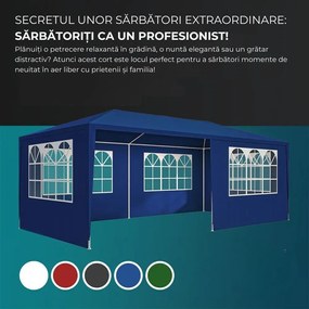 Cort de petrecere NEAPOL, 3x6m, albastru Jurhan