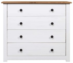 282660 vidaXL Dulap lateral, alb, 80 x 40 x 73 cm, gama pin de Panama