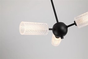 Candelabru cu 3 brate metal negru Cosmic