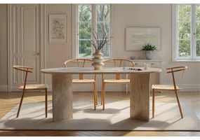 Masă de sufragerie Sablin Travertine