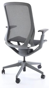 Scaun de birou Lareno, negru/gri