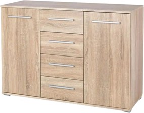 Comoda Lima KM4, stejar sonoma, PAL, 116x40x82 cm