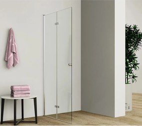 Usa de nisa pliabila Inter Ceramic sticla transparenta 6 mm 70 cm profil crom lucios