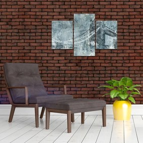 Tablou - Tower Bridge în tonuri reci (90x60 cm)