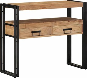 vidaXL Masă de consolă Maro 90 x 33 x 75 cm Lemn Solid de Acacia