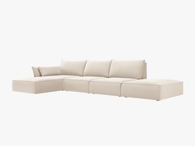 Canapea deschisa 5 locuri Kaelle catifea L364 cm