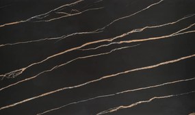 Masa extensibila Lozano marmura neagra L140-200 cm