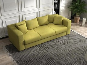 Canapea extensibilă dumonde cu ladă de depozitare si sezut confortabil din spuma high-density, Gloria Enjoy Green 240x100 cm
