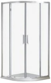 Cabină de duș curbată Aquarius fără cădiță de duș 90x90 cm cu strat Easy Clean