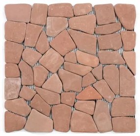 Mozaic de marmură Garth - gresie roșie / teracotă 1 m2