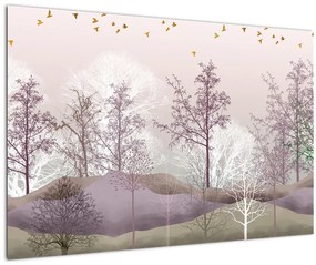 Tablou cu pădure (90x60 cm)