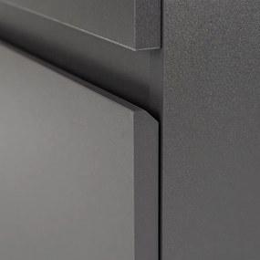 Mobilier complet de baie Vario Forte 100 antracit-antracit