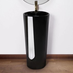 Lavoar freestanding negru Rea Blanka