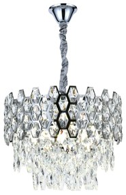 💎 Candelabru Elegant 75003/400 – Cristal Strălucitor și Accente Argintii