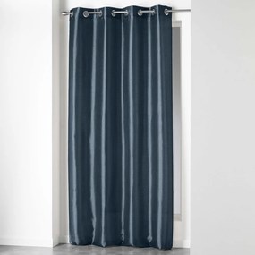 Draperie albastru-închis din microsatin 140x240 cm Shana – douceur d'intérieur