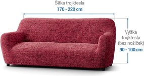 Gaico Huse bielastice VITTORIA bordo fotoliu triplu (l. 170 - 220 cm)