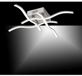 Lustră LED aplicată WAWE 4xLED/4,6W/230V crom mat Leuchten Direkt 15131-55