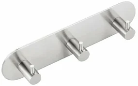 SAPHO 32203 triplu cu auto-fixare, rotund,lustruit, inox