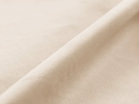 Pat tapitat cu somiera rabatabila si lada depozitare, 200x200 cm, Micadoni Home, Lupine-88, catifea, bej