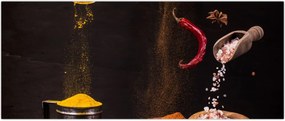 Tablou - Condimente în mișcare (120x50 cm)