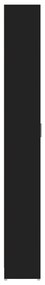 Sifonier de hol, negru, 55 x 25 x 189 cm, PAL Negru, 1