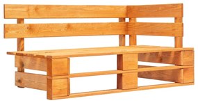 3066807 vidaXL Set mobilier paleți, 4 piese, maro miere, lemn de pin tratat