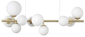 Lustra moderna cu 10 surse de lumina PERLAGE SP10 OTTONE