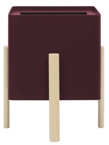 Ghiveci quadrat cu auto-irrigare ASHI, diferite variante - Hobby Flower Culoare: vin roșu