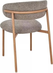 Scaun tapițat Elton II 256 cappuccino / stejar