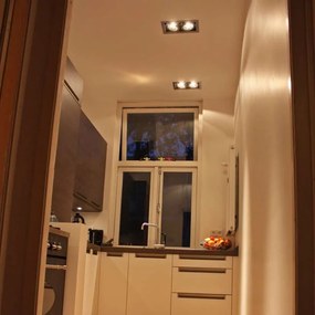 Spot integrat din oțel AR111 reglabil cu 2 lumini - Oneon